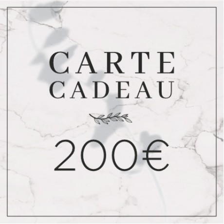 Carte Cadeau 200€